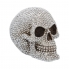 GTH002 Nemesis Now Silver Damien Hirst Type Jewelled Skull: Priceless Grin 16cm