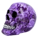 GTH003 Nemesis Now Gothic Purple Romance Skull 18cm