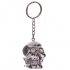 GTH142 Crystal Eyed Skull Key Ring: Silver