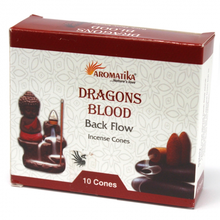 INC096 Aromatika Backflow Cones Pack of 10: Dragon's Blood
