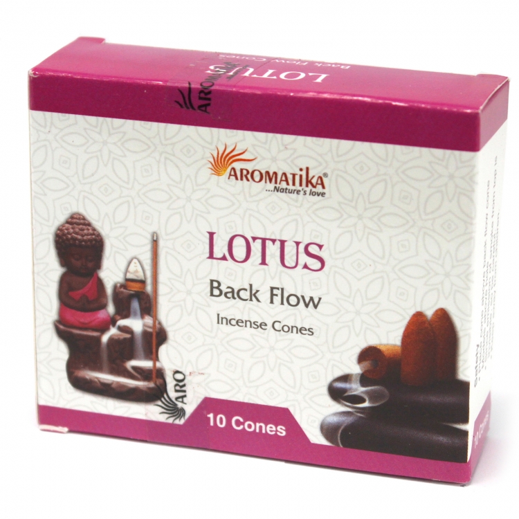 INC097 Aromatika Backflow Cones Pack of 10: Lotus