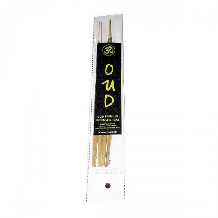 INC007 Happy Hari Oud Masala Incense Sticks: Box of 20 Packs (80 Sticks) 