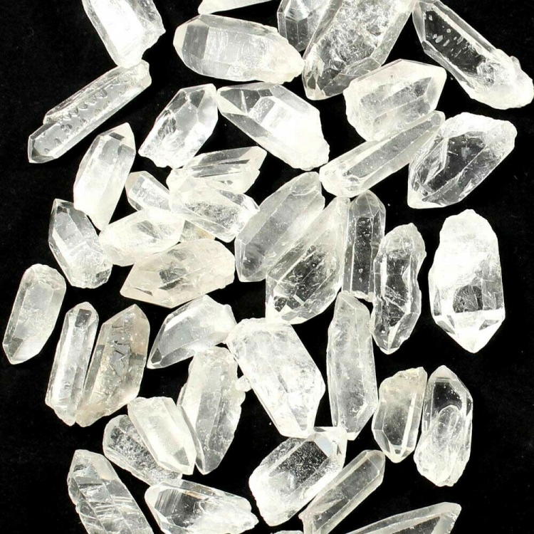 RAL001 Genuine Quartz Point Rock Crystal 1st Grade with Plasma GANS: Medium 3-5cm