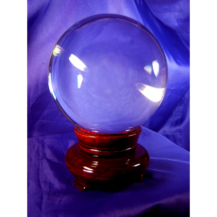 PAG010 Feng Shui Wiccan Pagan Scrying Crystal Ball: 150mm diameter