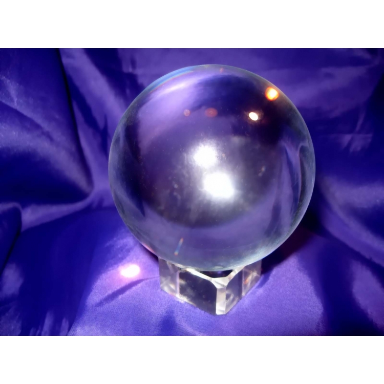 PAG006 Feng Shui Wiccan Pagan Scrying Crystal Ball: 80mm diameter