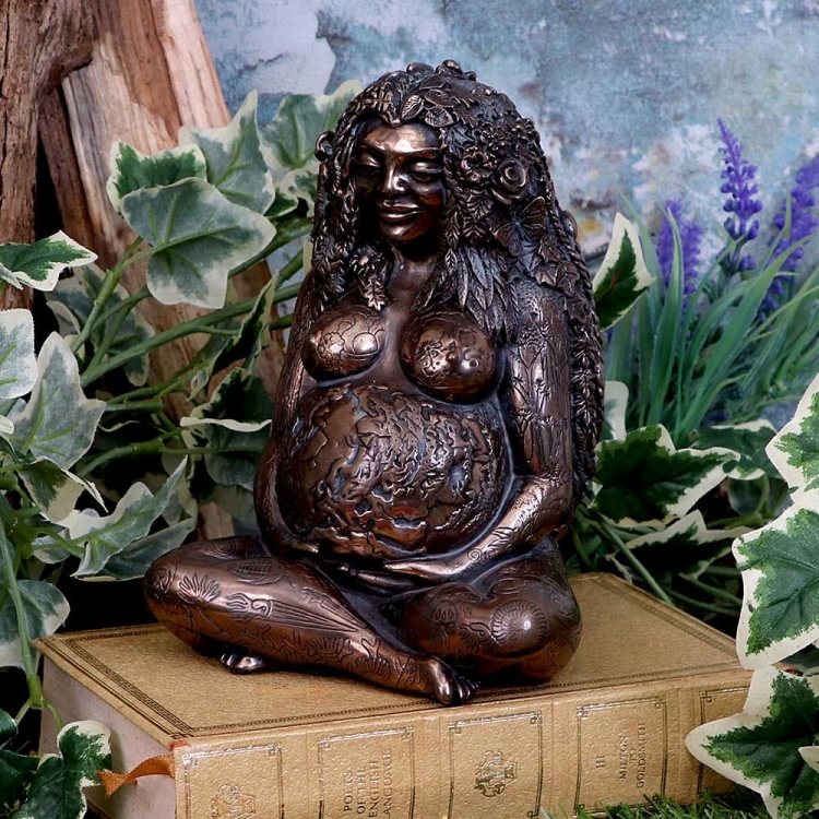 PAG053 Nemesis Now Bronze Figurine Mother Earth Gaia Goddess Art Statue Small 17.5cm