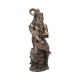 PAG054 Nemesis Now Bronze Figurine Pan with Flutes Art Statue 30.5 cm