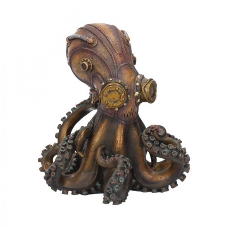GTH251 Nemesis Now Steampunk Octo-Steam Copper Octopus Squid Figurine 15cm