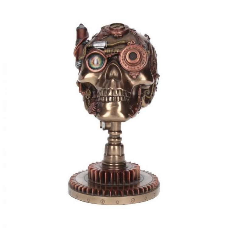 GTH252 Nemesis Now Steampunk Copper Bionic Ocular Receiver Figurine 23cm