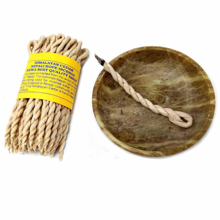 INS051 Pure Herbs Smudge Rope Incense: Cedar