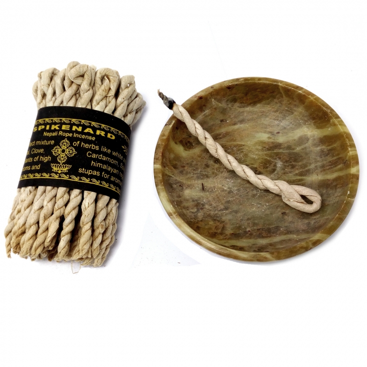 INS052 Pure Herbs Smudge Rope Incense: Spikenard