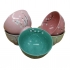 HSH280 Feng Shui Chinese Porcelain Rice Bowls (Set of Five) 11.5cm: Pastel Blossom